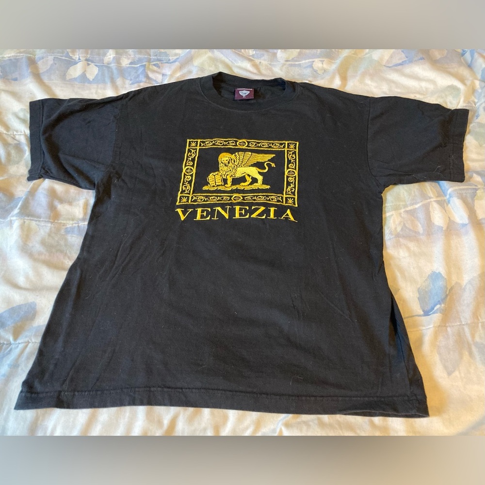 Tourist T-Shirt from Venice, Italy, Venezia & The Lion of Venice (Saint Mark)